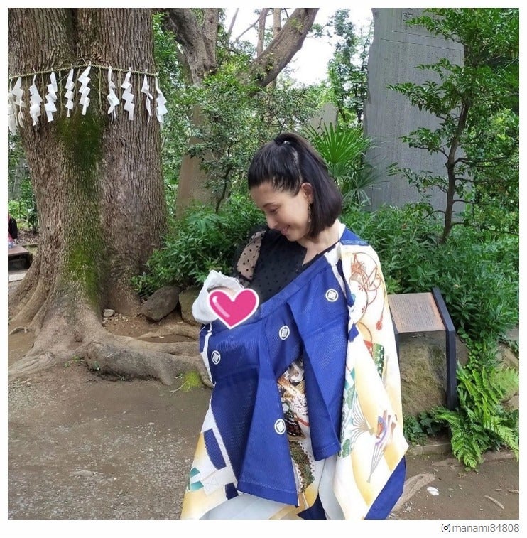 第1子出産の橋本マナミ、お宮参りを報告 コロナ影響で両親呼べず