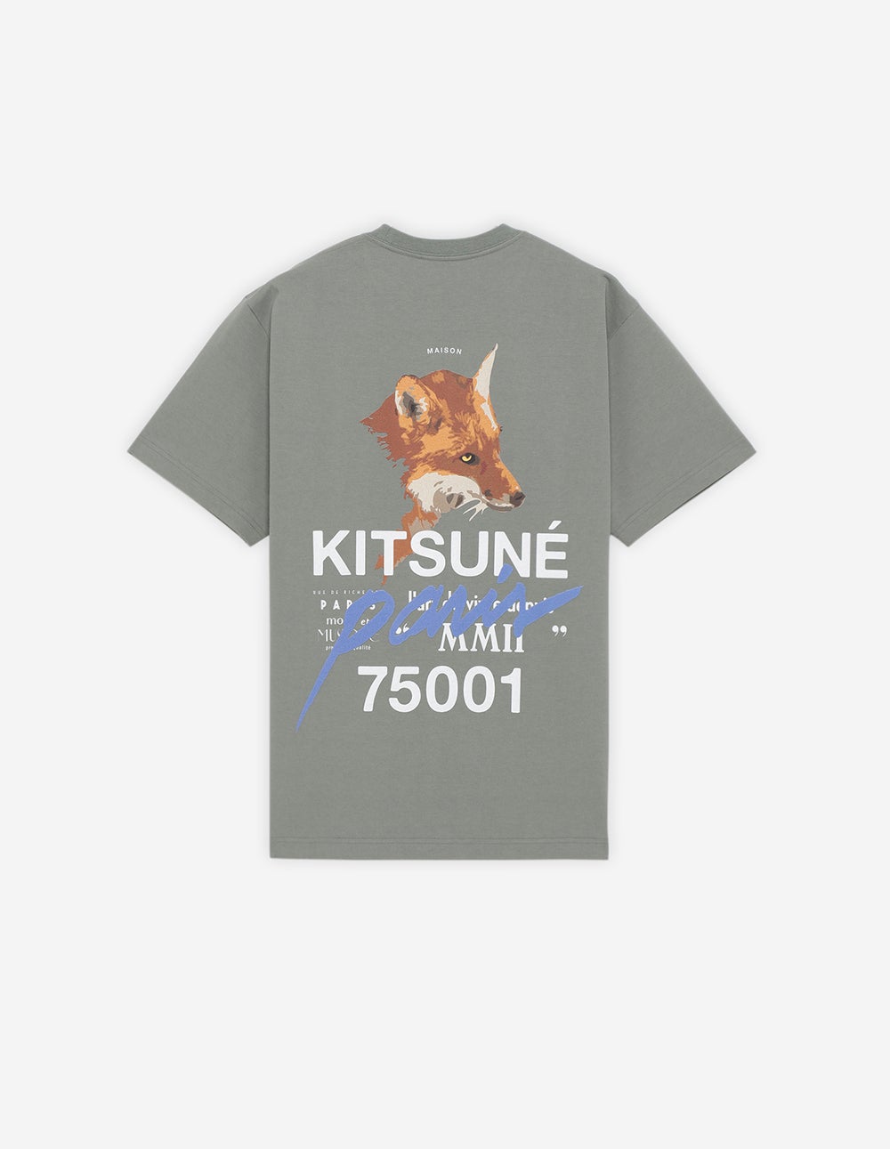 メゾンキツネ 福岡限定グレーTシャツ Mサイズ 未使用タグ付き MAISON KITSUNÉ メゾンキツネ 福岡店限定 Tシャツ