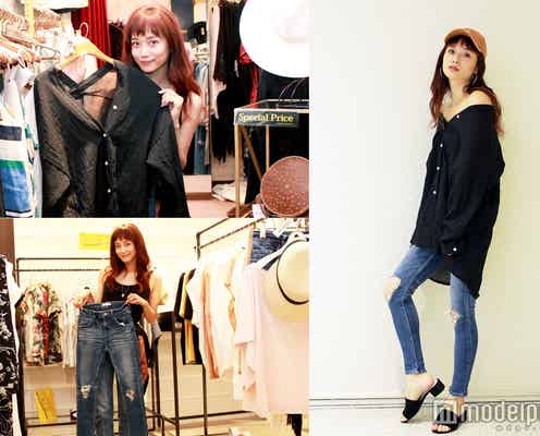 モデル宮城舞、秋まで使える“オフショル”でこなれ感!ヘルシーな大人のサマースタイル<モデルが選ぶトレンドコーデプレゼントVol.3>