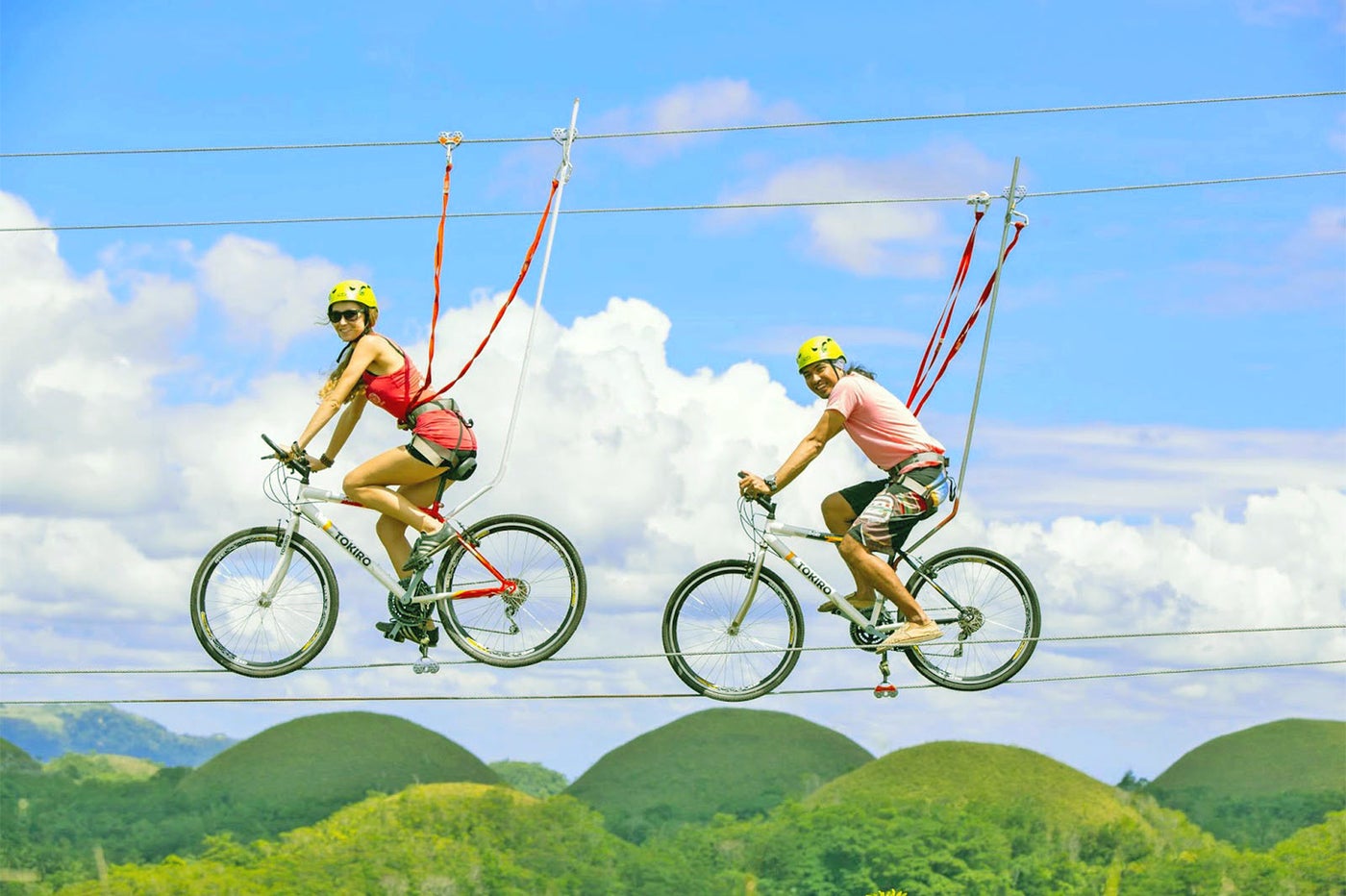 空中自転車綱渡り「コギダス」／画像提供：白馬観光開発