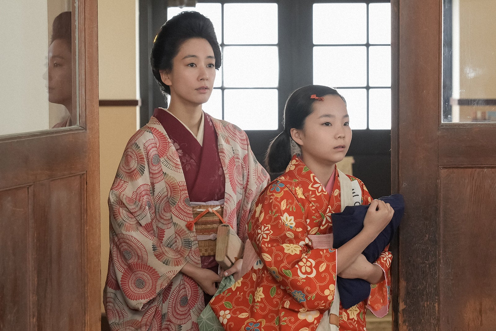 水川あさみ、澤井梨丘「ブギウギ」第4話（C）NHK