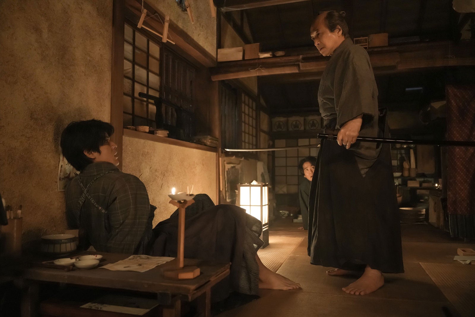 寛一郎、小日向文世「ばけばけ」第13話（C）NHK