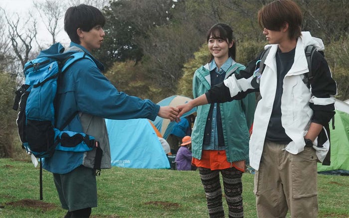 小西詠斗、笠間優里、岩瀬洋志「タカラのびいどろ」第2話より(C)鈴丸みんた/新書館 (C)「タカラのびいどろ」製作委員会