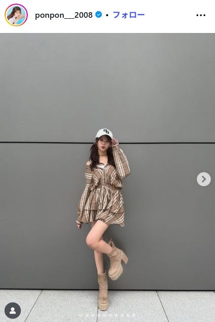 瀬川陽菜乃Instagramより