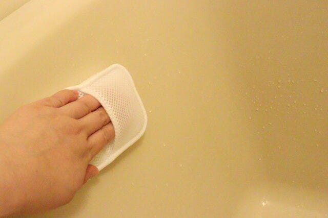 はさめるスポンジ 浴槽掃除 はさめるスポンジ 浴槽掃除
