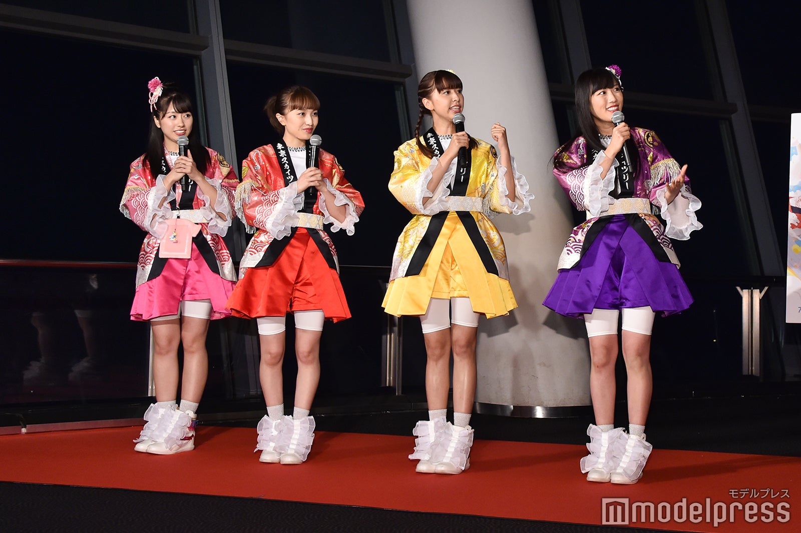 （左から）佐々木彩夏、百田夏菜子、玉井詩織、高城れに（C）モデルプレス