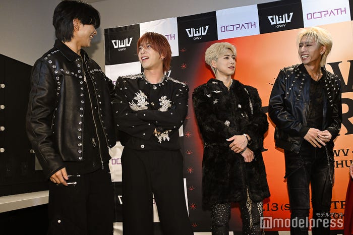 OWV/中川勝就、本田康祐、佐野文哉、浦野秀太(C)モデルプレス