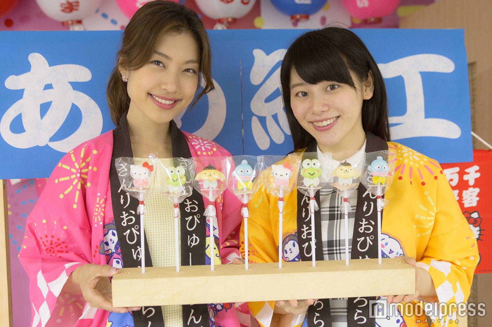 サンリオキャラクターの可愛い飴細工が展示（C）2016 SANRIO CO．，LTD．