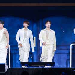 HIPHOP TEAMがPERFORMANCE TEAM「Spell」カバー/(左から)S.COUPS(エスクプス)、WONWOO(ウォヌ)、VERNON(バーノン)、MINGYU(ミンギュ)(P)&(C)PLEDIS Entertainment