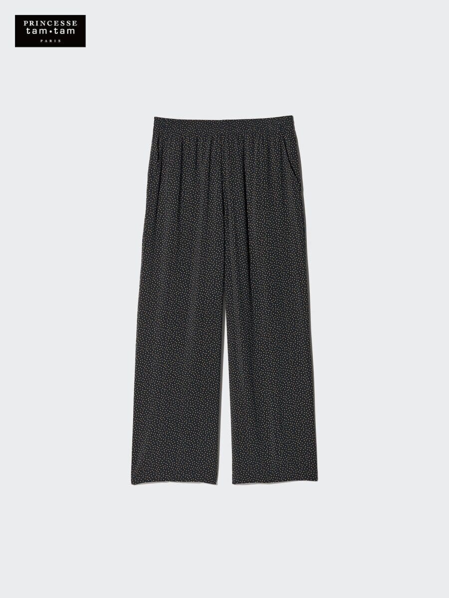 ユニクロのレーヨンプリントロングパンツ