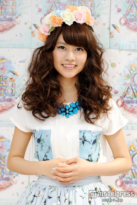 イメチェン前の阿部マリア（2013年4月「GirlsAward」出演時）