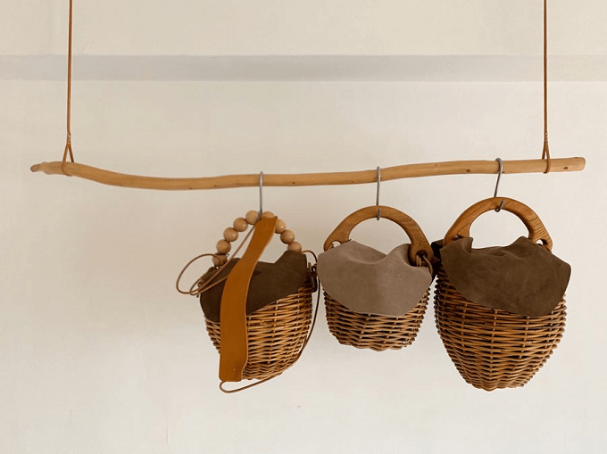 hitsukiのオーダーwood handle basket