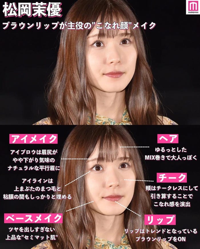 松岡茉優のヘアメイク分析 (C)モデルプレス