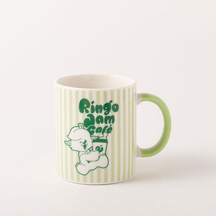 Ringo Jam Cafe ロゴ入りストライプマグカップ(C)Mrs. GREEN APPLE (C)2026 Universal Music LLC