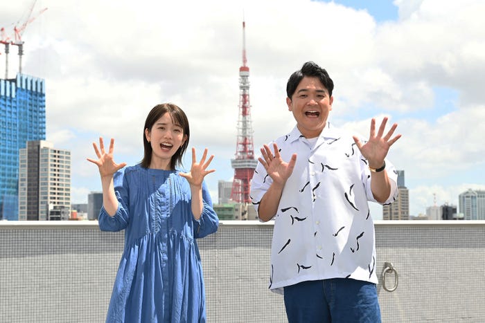 弘中綾香アナウンサー、ノブ(C)テレビ朝日