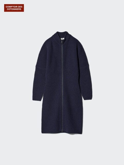 2025冬ユニクロレディースラムジップミディワンピース