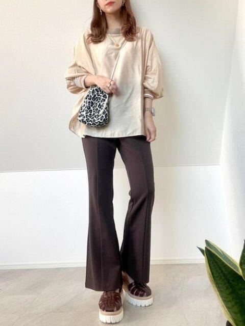 ブラウンコーデ　秋