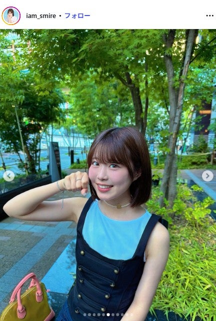 「今日好き」表すみれ、美脚スラリなミニスカ衣装姿に反響「スタイル抜群」「すごく可愛い」