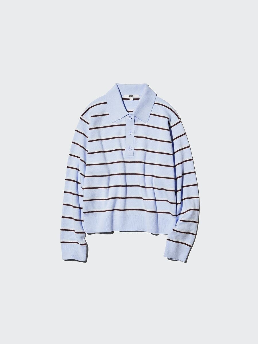 ユニクロ スムースコットンポロセーター ユニクロのスムースコットンポロセーター