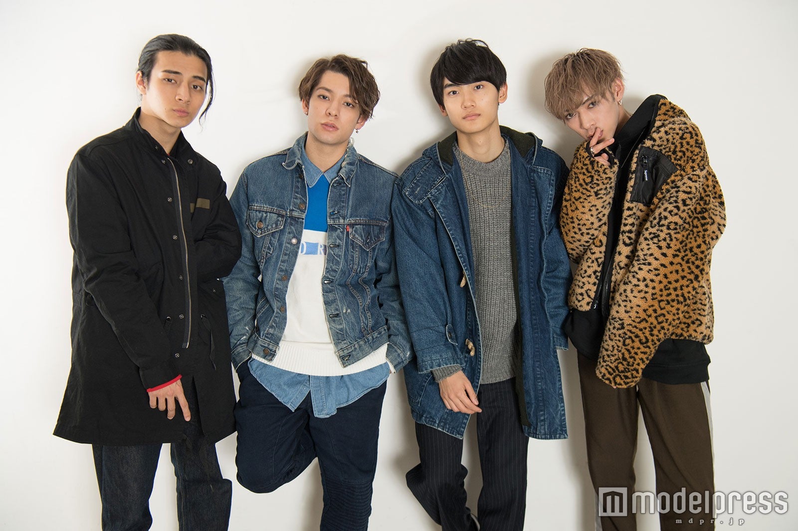 （左から）AM、Kauan、Fu、U（C）モデルプレス