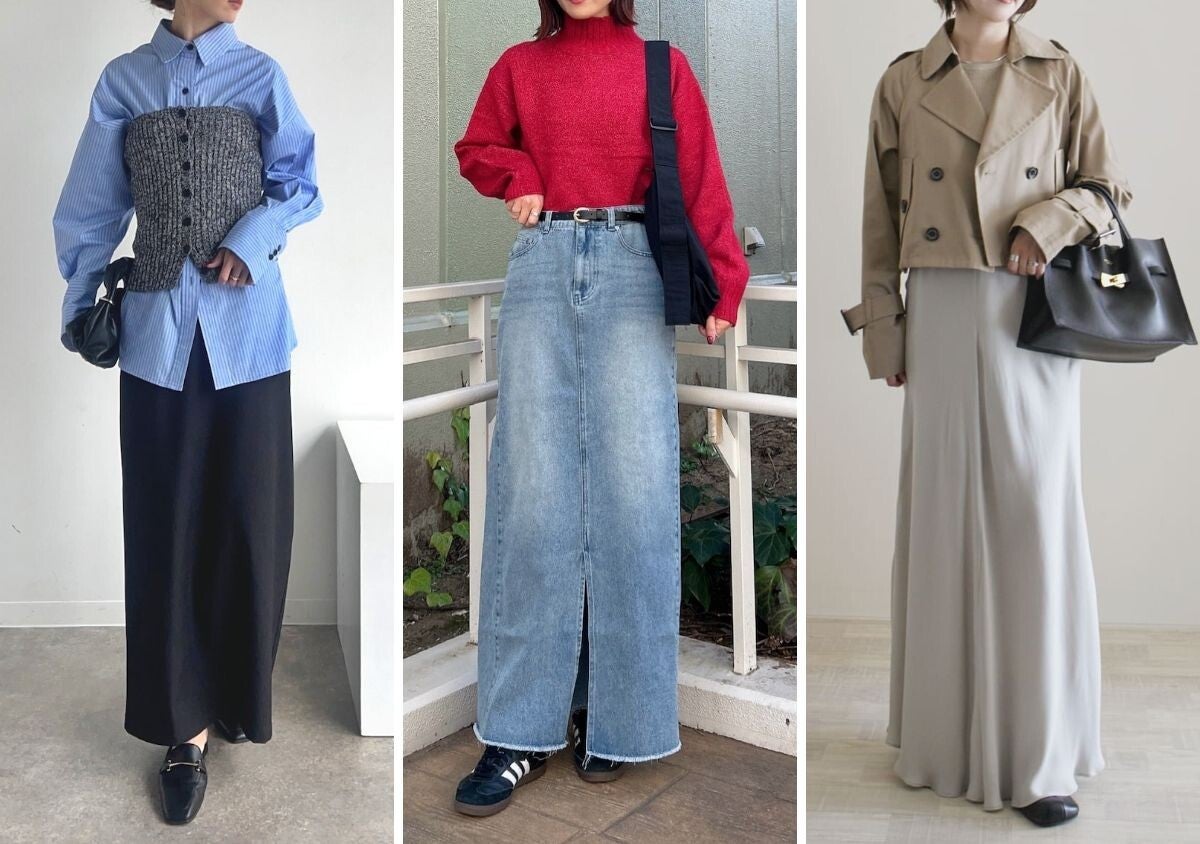 冬→春の「ロングスカート」はこれが正解！マネするだけで最強に可愛い♡大人のおしゃれコーデ術
