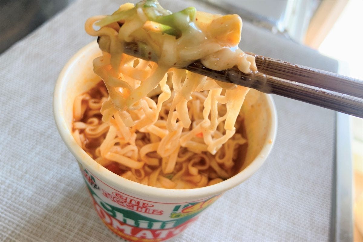 チリトマトヌードル　アレンジ