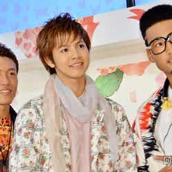 左から:中務裕太、片寄涼太、関口メンディー