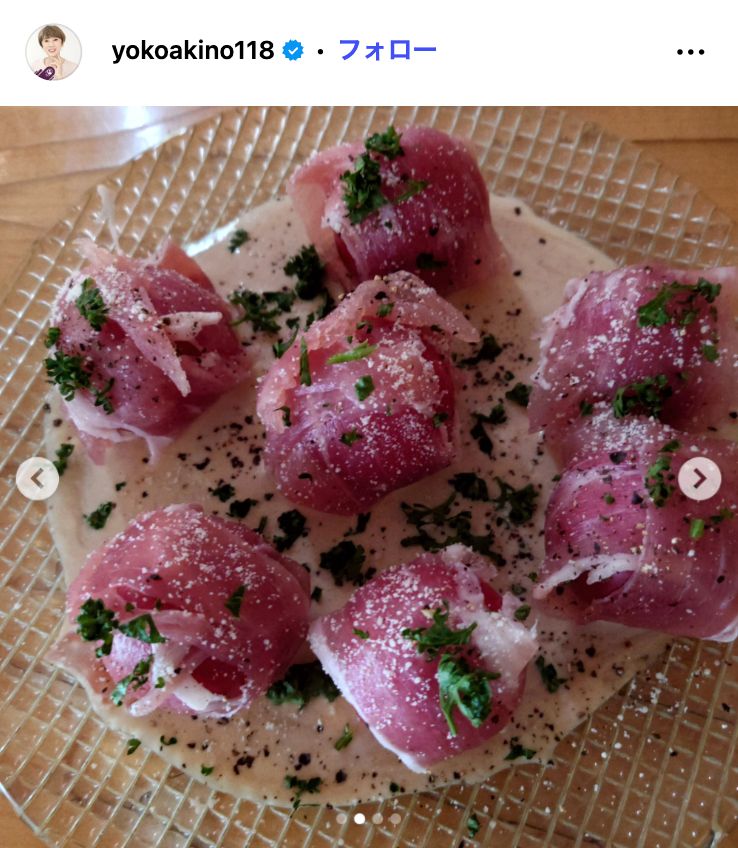 秋野暢子Instagramより