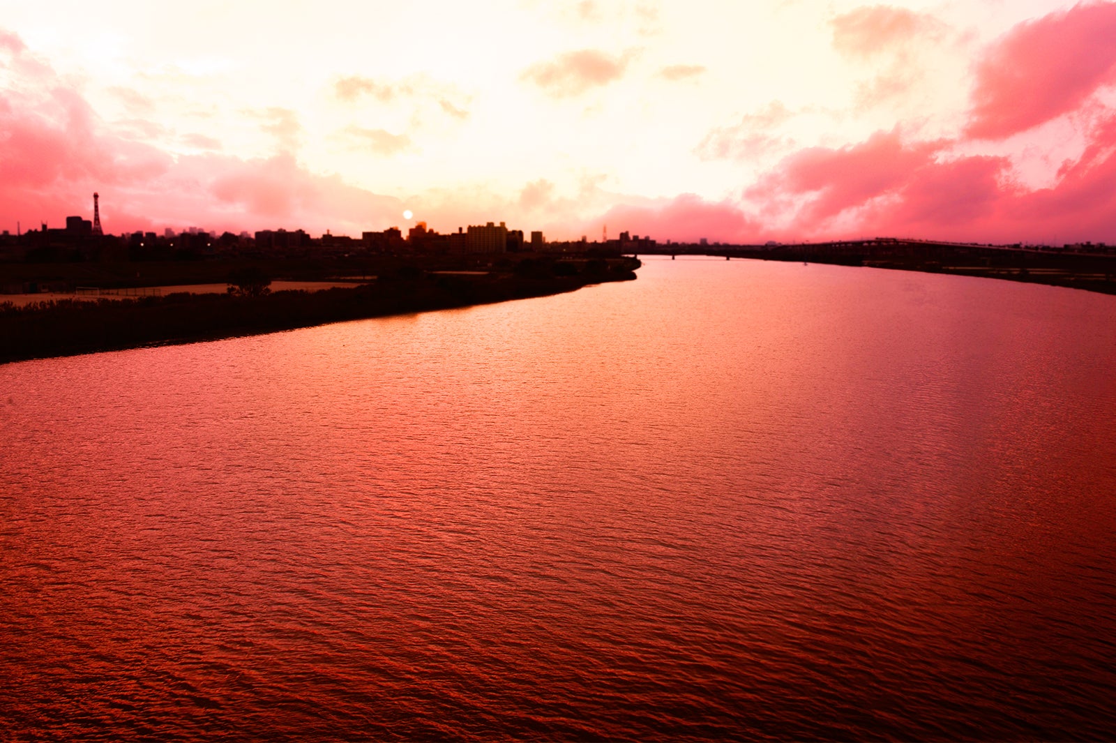 荒川河川敷／画像提供：東京地下鉄