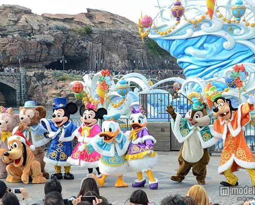 ディズニーシーのクリスマス、新プログラムお披露目 ミッキー&ミニーと触れ合うゲストも