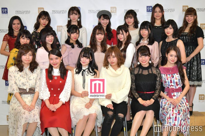 「FRESH CAMPUS CONTEST 2017」のミス部門ファイナリスト (C)モデルプレス