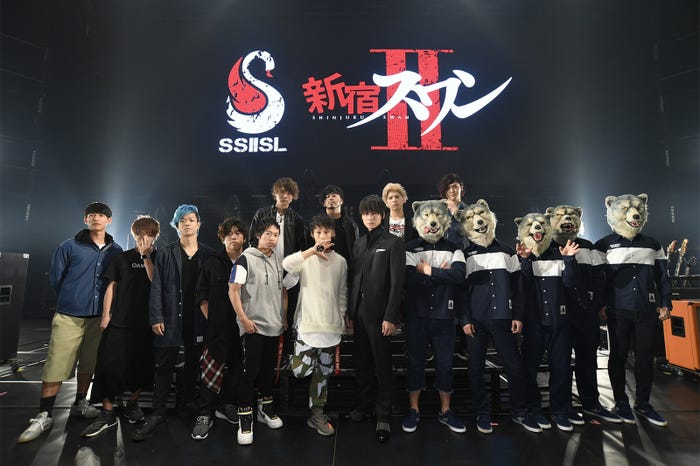 「新宿スワンII スペシャルライブ~SSIISL~」登場した綾野剛、「MAN WITH A MISSION」、「UVERworld」、「MY FIRST STORY」(提供写真)