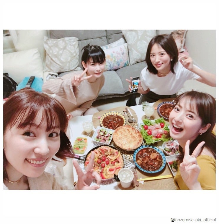 佐々木希、中川翔子宅で夏菜＆徳永えりと女子会 しょこたんの手料理を堪能「完全に胃袋つかまれた」