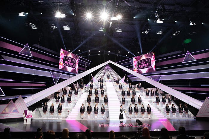 『PRODUCE 101 JAPAN THE GIRLS』第1回順位発表式(C)PRODUCE 101 JAPAN THE GIRLS