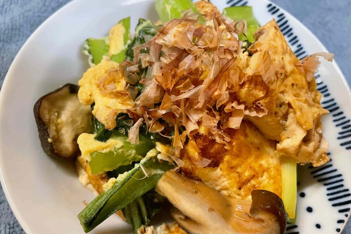 豆腐と小松菜の旨炒め