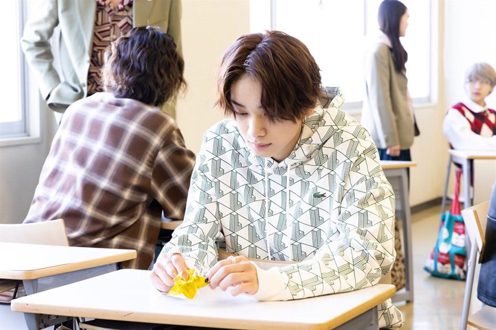 宮世琉弥／「もしも、イケメンだけの高校があったら」第2話より（C）テレビ朝日