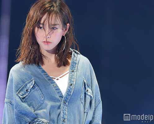 桐谷美玲、クールな視線にドキッ 濡れ髪で“笑顔封印”<TGC2018S/S>