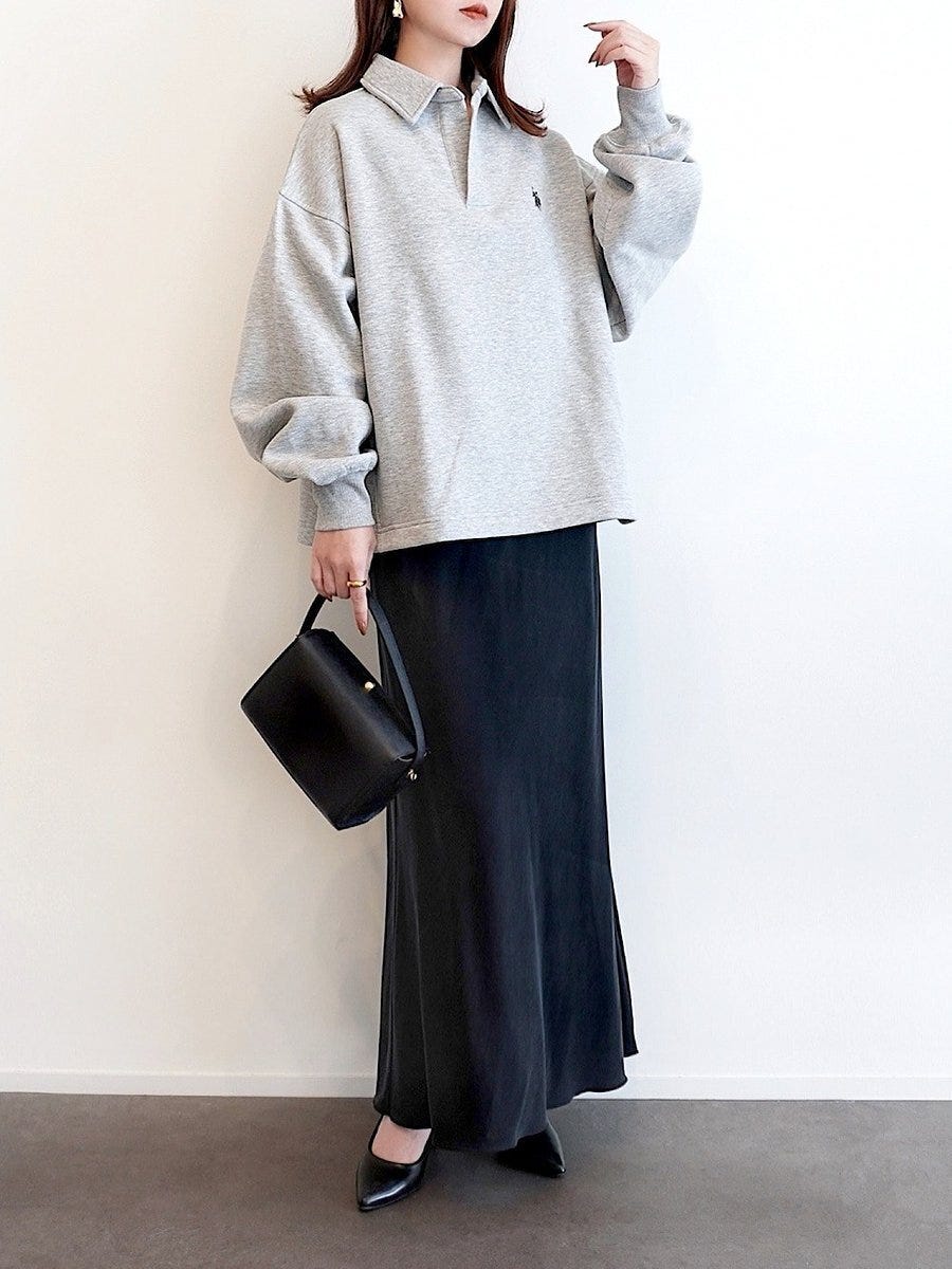 黒ワンピースコーデ1