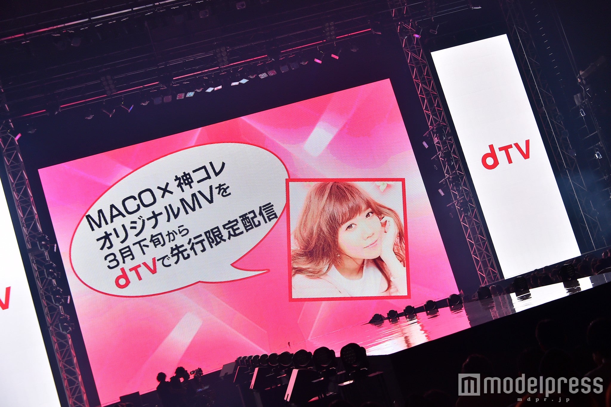 MACOによる「ドコモ」ステージの様子（C）モデルプレス