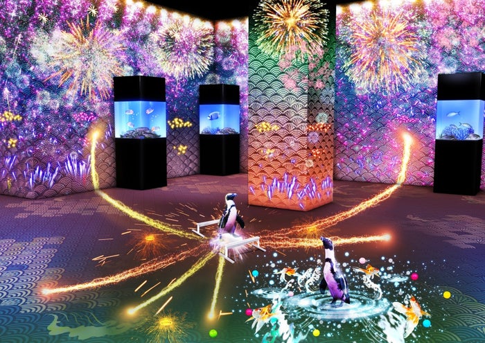 夜限定でペンギンが「ウミノ縁日」に/画像提供:横浜八景島