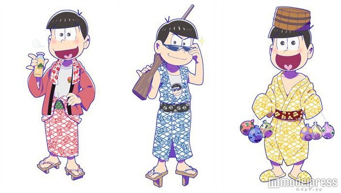 おそ松さん 浴衣姿 入浴中の六つ子がはしゃぐ 大江戸温泉物語とコラボ 女子旅プレス