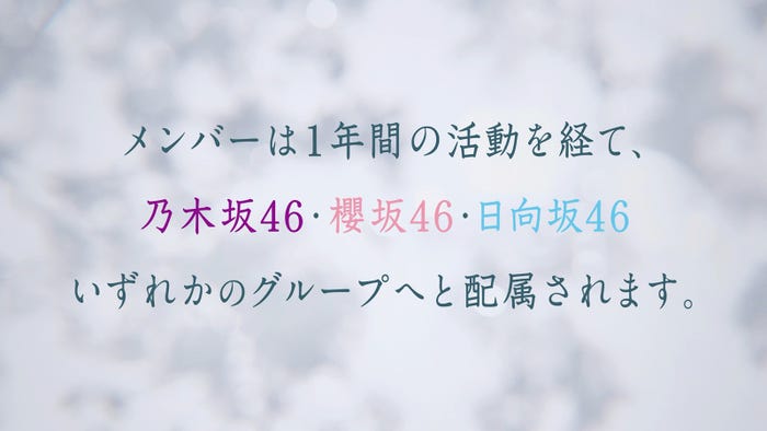 「青葉坂46オーディション告知Movie」(提供写真)