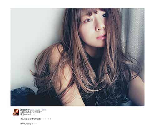 西内まりや、再び“ロングまりや”にイメチェン 変幻自在なヘアスタイルが注目の的に