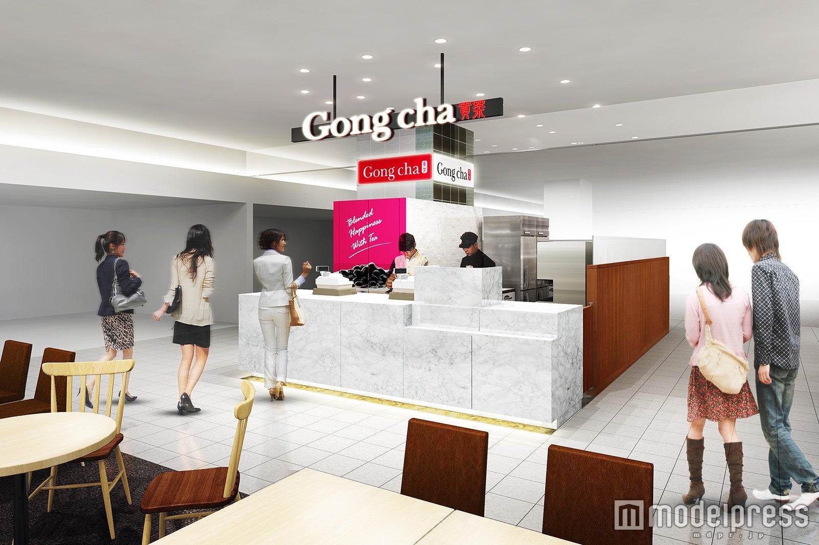 イメージパース・三井アウトレット入間／画像提供：ゴンチャ ジャパン