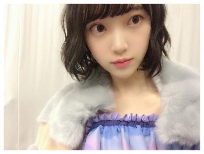 エクステを付ける前の堀未央奈/堀未央奈オフィシャルブログより