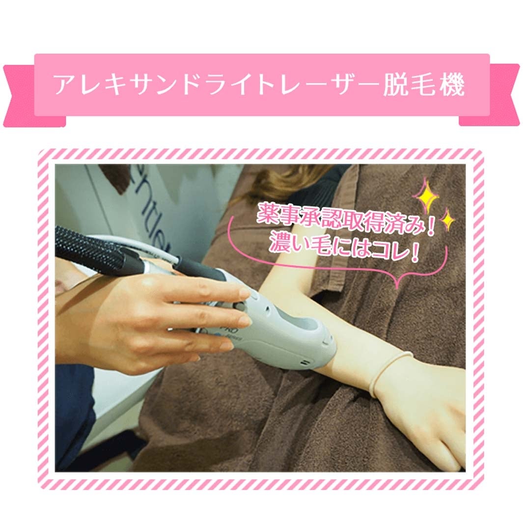 レーザーで頑固な毛も脱毛