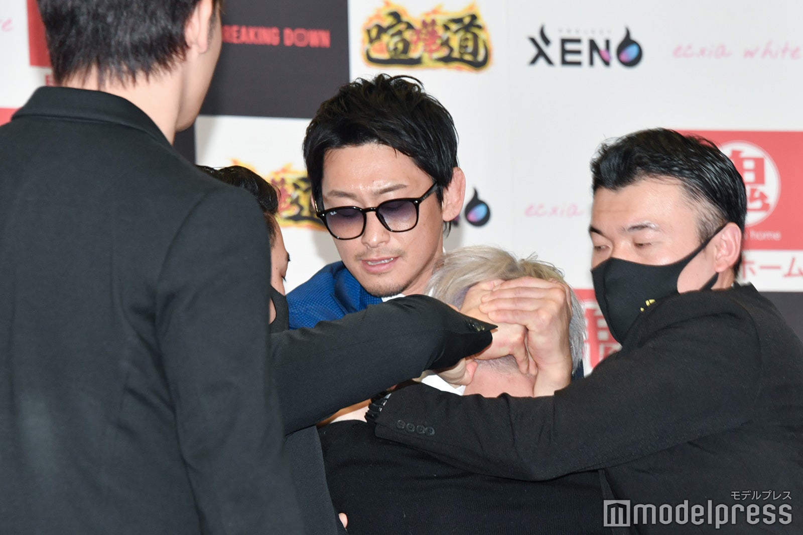 啓之輔＆ジョリーの乱闘「BreakingDown7」前日会見の模様 （C）モデルプレス