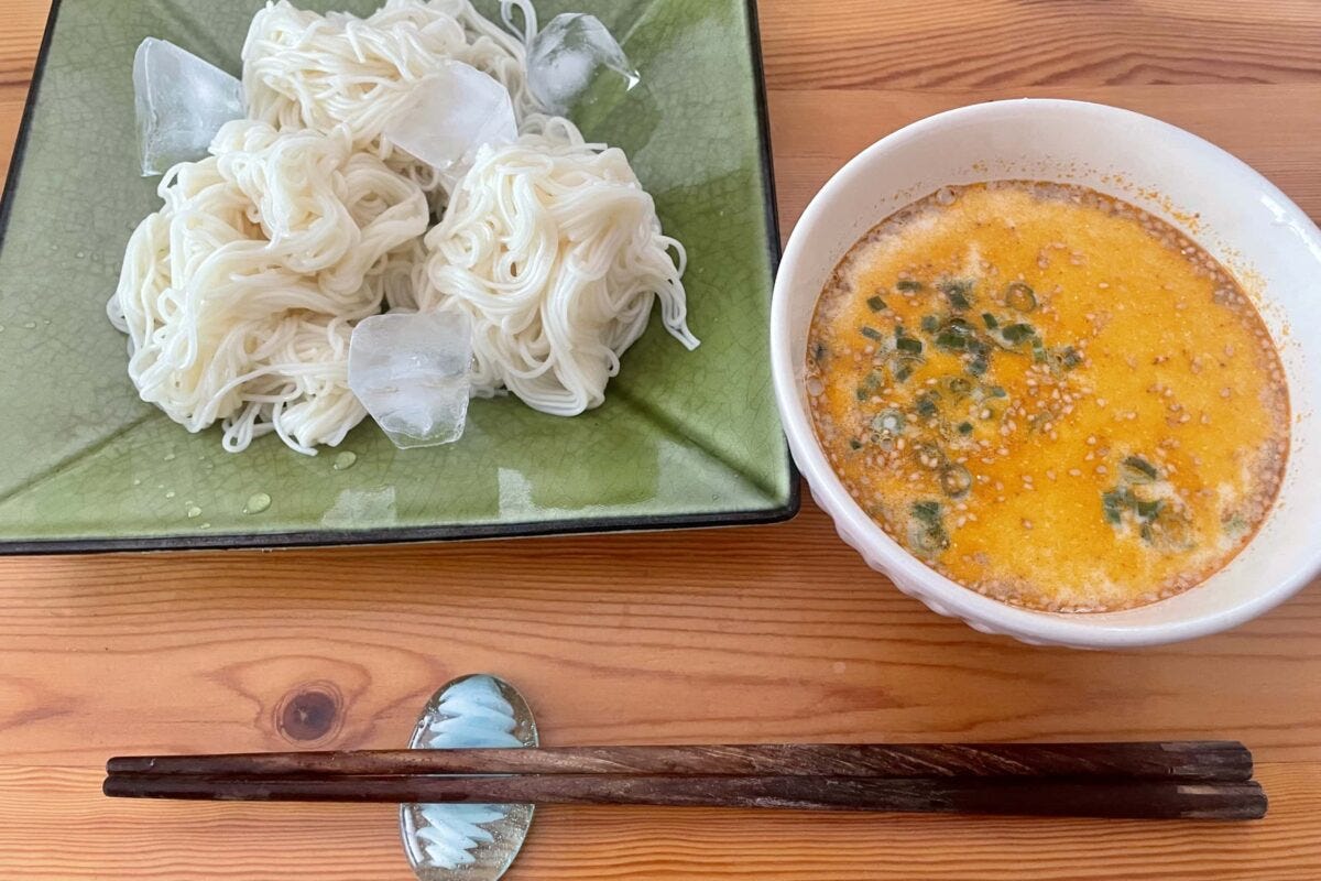 坦々そうめん