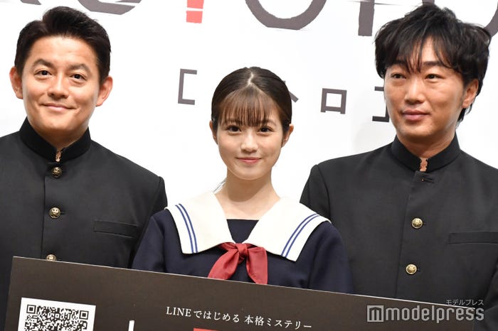 井戸田潤(スピードワゴン)、今田美桜、小沢一敬(スピードワゴン) (C)モデルプレス