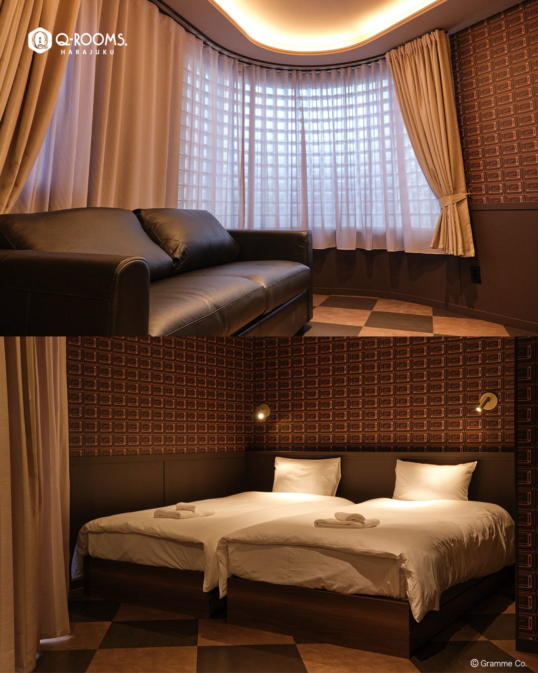 原宿にQ-pot.の世界観に浸れる宿泊施設、日本初上陸グルメや揚げサンド店も併設<Q-ROOMS.HARAJUKU>